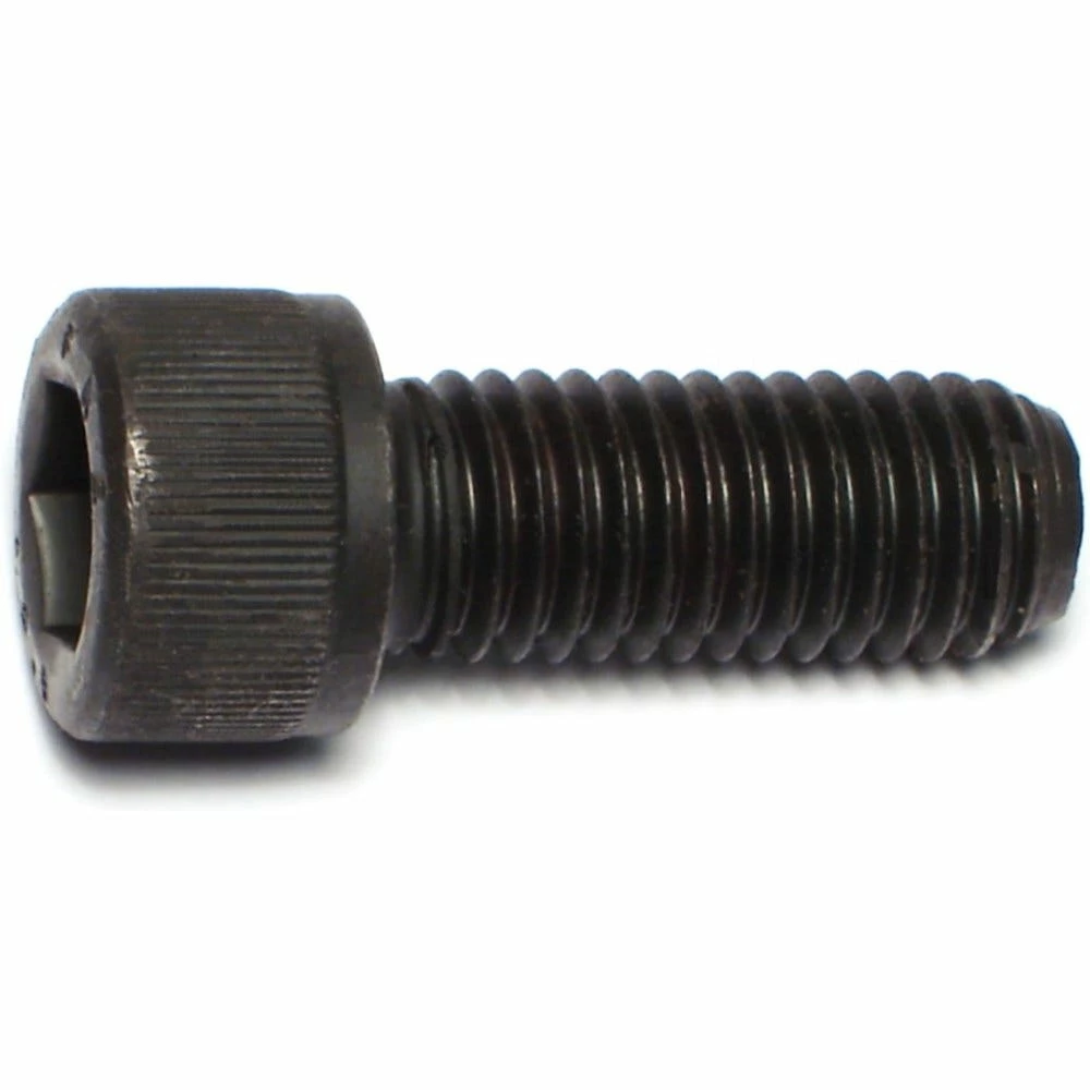 Midwest Fastener 12mm-1.75 x 30mm Black Oxide Class 12.9 Coarse Thread Knurled Head Hex Socket Cap Screws - 87438 - Bolts - Image 2