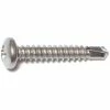 Midwest Fastener #8-18 x 1" 410 Stainless Phillips Pan Head Self-Drilling Screws - 24158 - Bolts