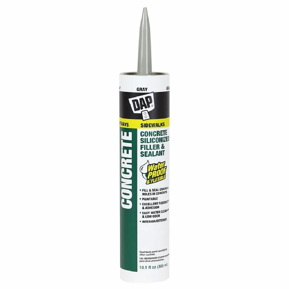 DAP Concrete & Mortar Filler & Sealant - Gray, 10.1 oz. - 7079818096 - Caulks Sealants