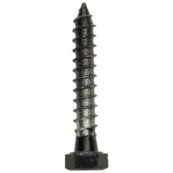 National Hardware V1863 Hex Head Lag Bolt in Black - N179-158 - Bolts