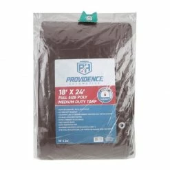 Providence Medium Duty 18 x 24 Tarp, Brown/Green - 89-204-0204 - Tarps