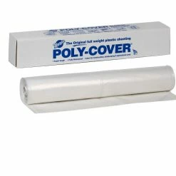 Various Brands Poly-Cover Clear 10' x 100' Plastic Sheeting - 4X10-C - Weatherstripping