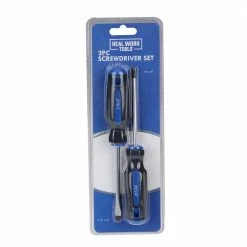 Real Work Tools™ 2 Piece Screwdriver Set - RW-2442-007 - Screw Drivers
