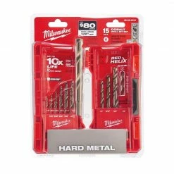 Milwaukee 15-Piece Cobalt RED HELIX Kit - 48-89-2331 - Drill Bits