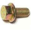 Midwest Fastener 3/8"-16 x 3/4" Yellow Zinc Plated Grade 8 Coarse Thread Hex Washer Head Flange Bolts - 87654