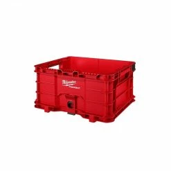 Milwaukee PACKOUT™ 18.6" Tool Storage Crate Bin with Carrying Handles - 48-22-8440 - Storage Tubs