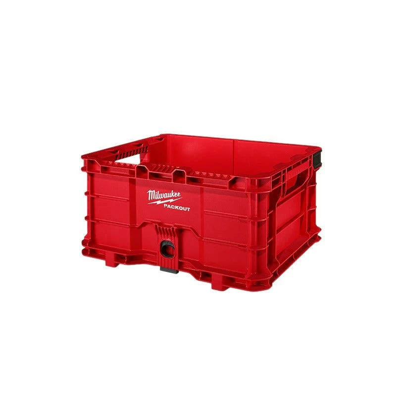 Milwaukee PACKOUTâ„¢ 18.6" Tool Storage Crate Bin with Carrying Handles - 48-22-8440 - Storage Tubs