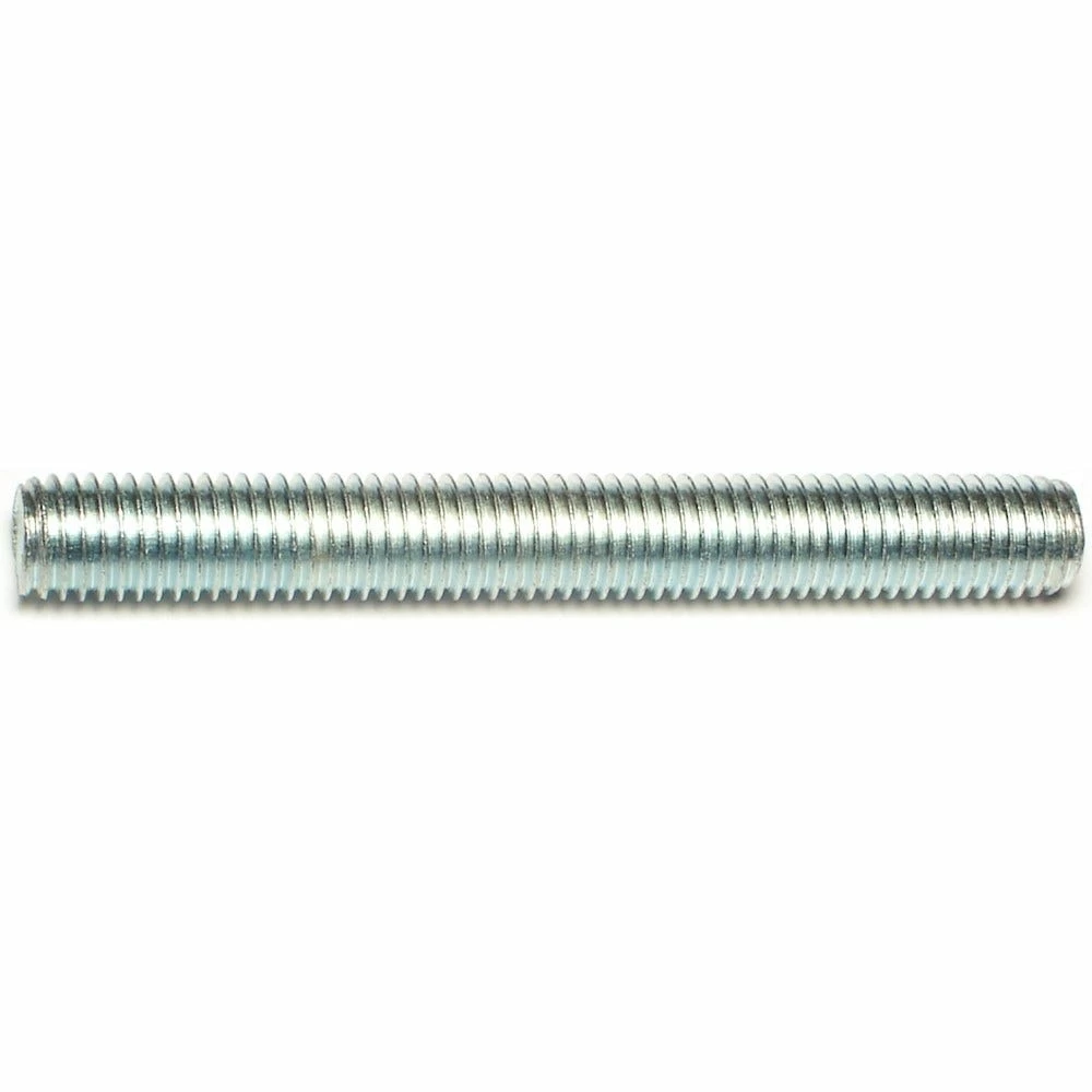 Midwest Fastener 12mm-1.75 x 100mm Zinc Plated Low Carbon Coarse Thread Threaded Rods - 88744 - Bolts