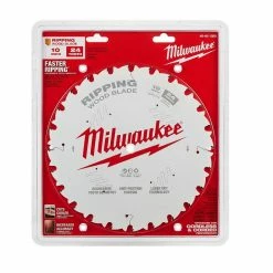 Milwaukee 10 Inch 24T Ripping Circular Saw Blade 48-40-1020 - Circular Saw Blades