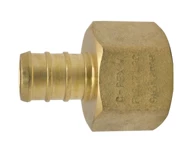 Apollo 1/2 Inch Brass PEX Barb x 1/2 Inch Female Pipe Thread Adapter - APXFA1212 - Bathroom