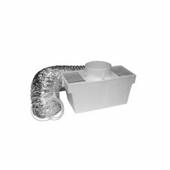Deflecto 4" Indoor Lint Trap with Supurr Flex LTF - Ducting and Ventilation