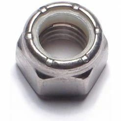 Midwest Fastener 7/16"-14 18-8 Stainless Coarse Thread Nylon Insert Lock Nuts - 86011 - Bolts
