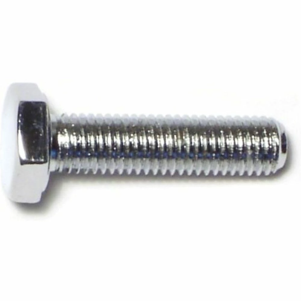 Midwest Fastener 1/4"-28 x 1" Chrome Plated Grade 5 Fine Thread Hex Cap Screws - 87173 - Bolts - Image 2