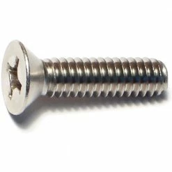 Midwest Fastener 1/4"-20 x 1" 18-8 Stainless Coarse Thread Phillips Flat Head Machine Screws - 82453 - Bolts