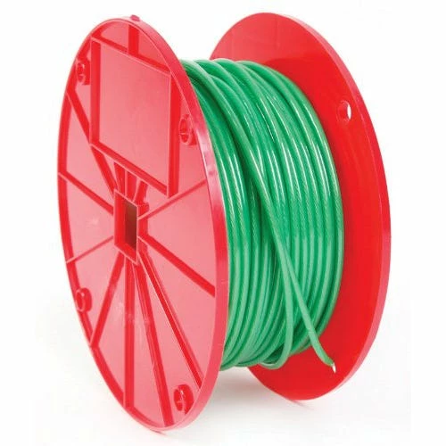 Baron 1 Foot of Galvanized Cable 1 x 7 1/16 Inch Vinyl Coated Green - 2504 - Image 2