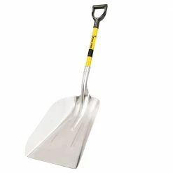 Tru-Pro TruPro Aluminum Scoop #14 with Fiberglass D-Handle, 27" - 31299 - Rakes, Shovels & Sweepers