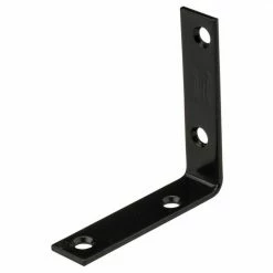 National Hardware 115 Corner Braces in Black Finish - N266-483 - Miscellaneous Hardware