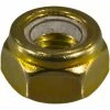 Midwest Fastener 8mm-1.0 Yellow Zinc Plated Class 8 Fine Thread Nylon Insert Lock Nuts - 88392 - Bolts