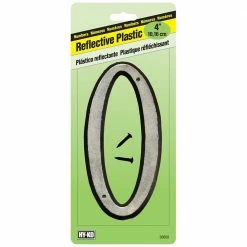 Hy-Ko 4In Reflective Plastic Numbers 0 - 30610 - Hardware