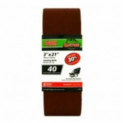 Ali Industries Gator 3 Inch x 21 Inch Red Resin Sanding Belt 5 Pack - 7019 - Sandpaper