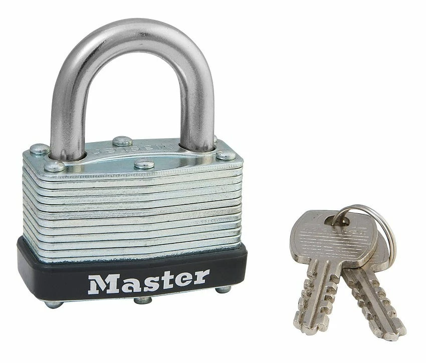Master Lock 1-3/4in 44mm Wide Laminated Steel Warded Padlock - 500D - Padlocks - Image 2
