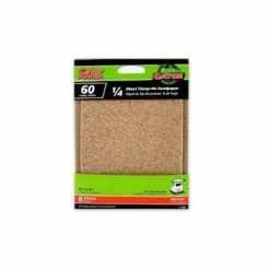 Ali Industries Gator 1/4 Sheet Aluminum Oxide 60 Grit Sandpaper 6 Pack - 5033