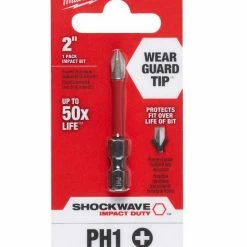 Milwaukee Shockwave 2 Inch Impact Phillips -1 Power Bit 48-32-4461 - Replacement Parts & Accessories