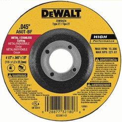 DeWalt 5" x .045" x 7/8" Metal Cutting Wheel DW8425 - Replacement Parts & Accessories