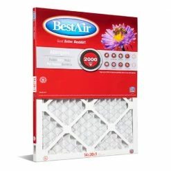 Bestair 14 x 20 x 1 Merv 11 Pleated Furnace Filter - B1-1420-11-6 - Furnace Filters & Maintenance