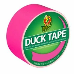 Duck Tape Neon Pink Duct Tape 1.88 inches x 15 yard - Adhesives & Tape