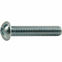 Midwest Fastener 3/8"-16 x 2" Zinc Plated Coarse Thread Combo Round Head Machine Screws - 80309 - Bolts