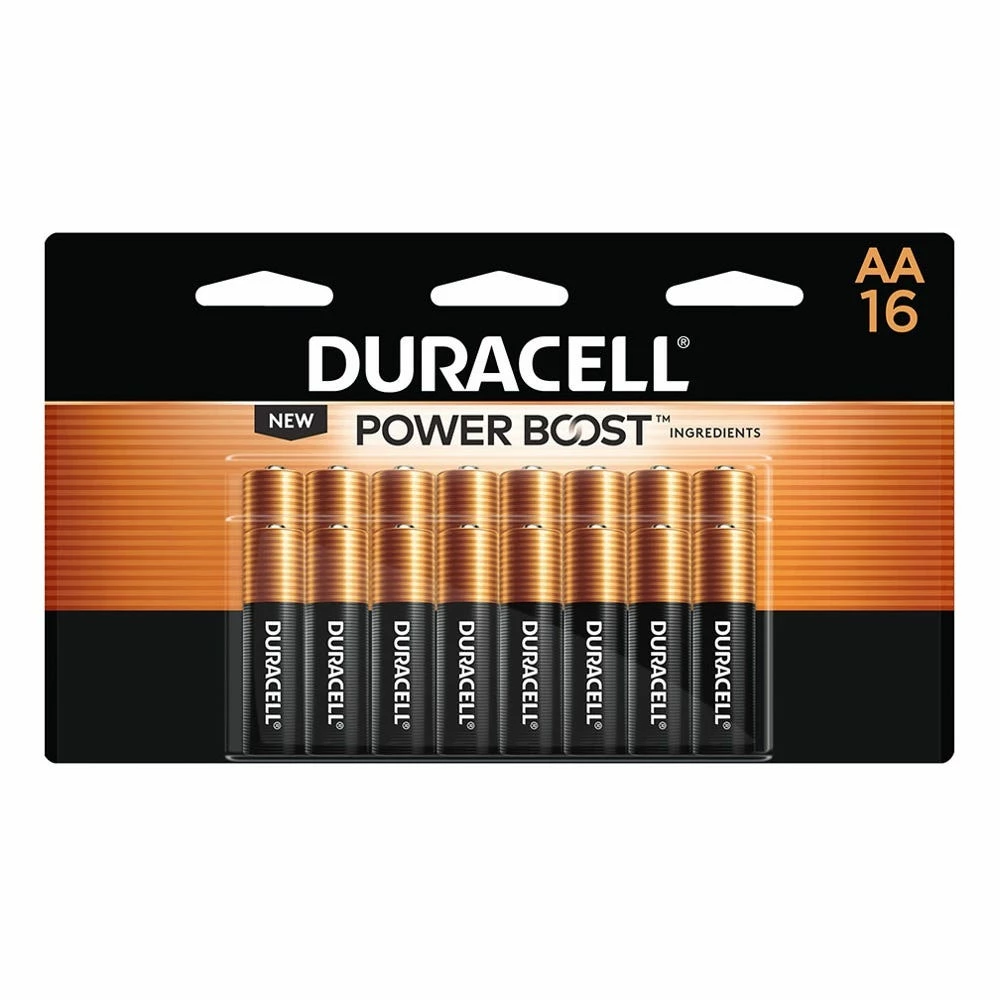 Duracell Coppertop AA Alkaline Batteries, 16 Pack - Batteries & Chargers