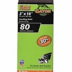 Gator Ali Industries 3 Inch x 18 Inch 80 Grit Sand Belt - 7032 - Sandpaper