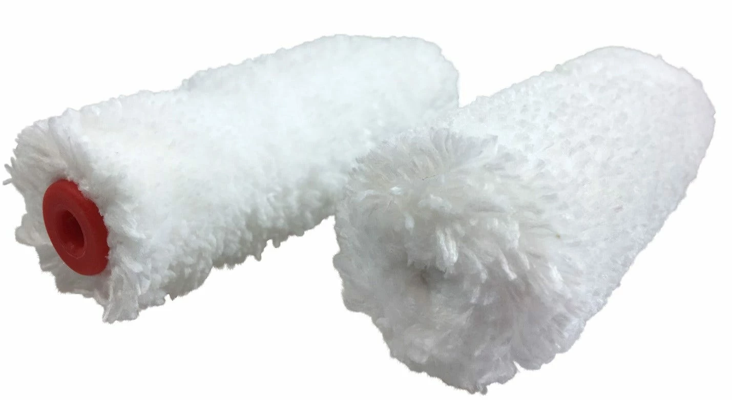 Shur-Line 4 Inch Mini Roller Cover 3/8 Nap Microfiber 2PK - 4956TN - Brushes