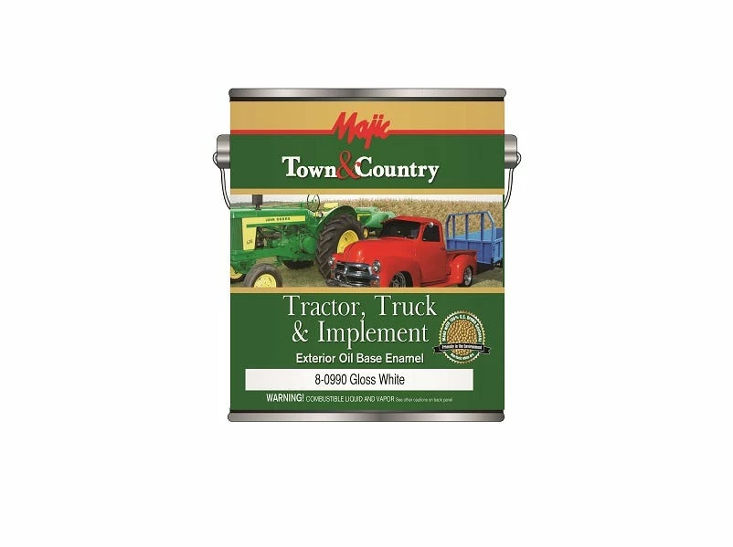 Majic Town and Country Tractor Truck and Implement Oil Base Enamel White Gallon - 8-0990-1 - Auto & Equipment Paint - Image 2