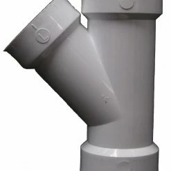 Lasco Fittings 2 Inch PVC 45 Degree Wye DWV FPV Y-2 - D600020BC - PVC Fittings