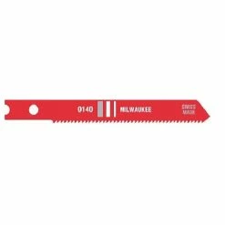 Milwaukee 2-3/4 Inch 24 TPI High Speed Steel Jig Saw Blade 5 Pack 48-42-0140 - Jig Saw Blades
