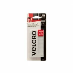 Velcro Brand Industrial Strength 4" x 2" Strips White 2 Count - 19432012 - Adhesives & Tape