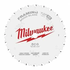 Milwaukee 7-1/4" 24T Framing Circular Saw Blade - 48-40-0720 - Blades & Knives