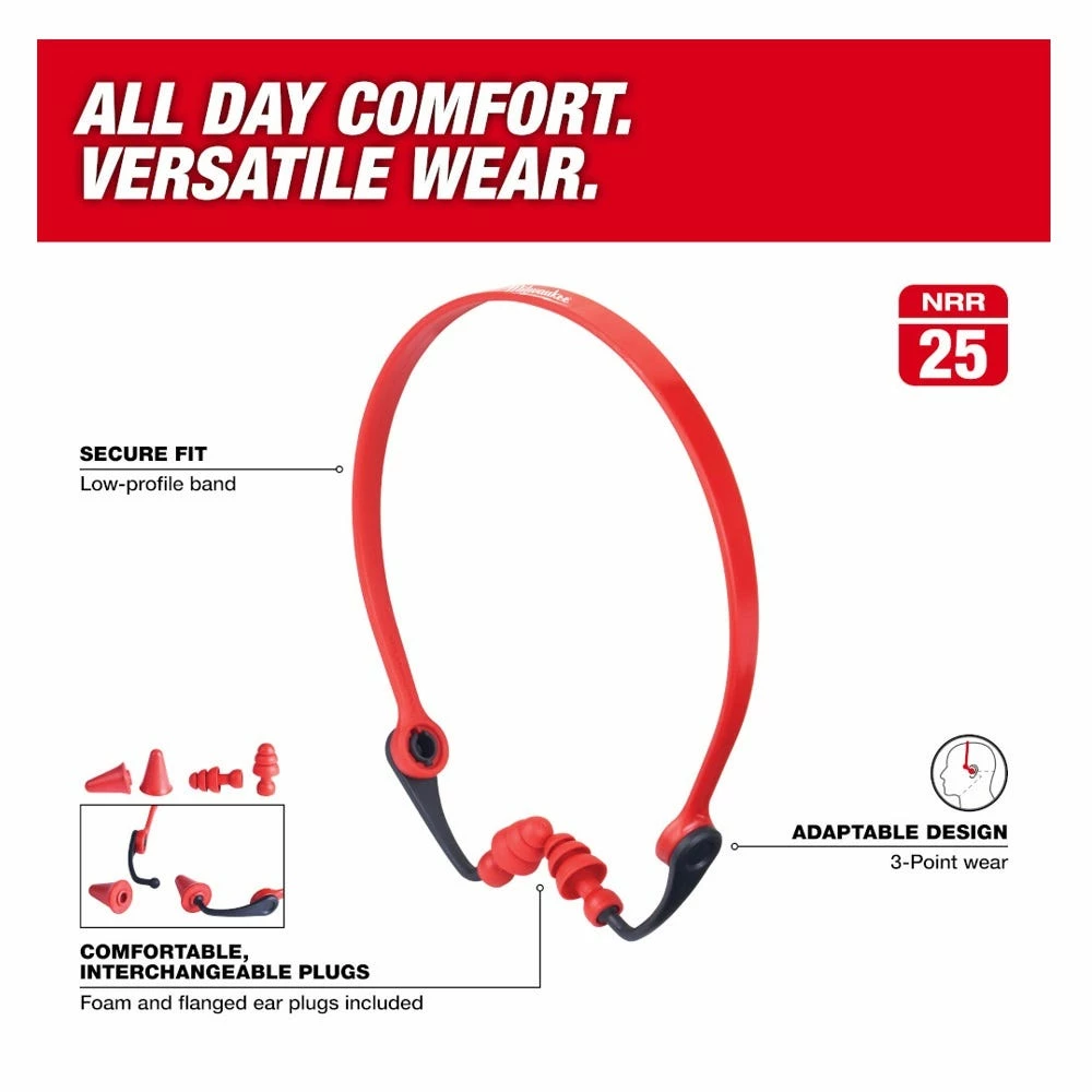 Milwaukee Banded Ear Plugs - 48-73-3201 - Ear Protection - Image 9