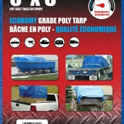 Various Brands Erickson 6 x 8 Blue Poly Tarp 57000-MID - Tarps