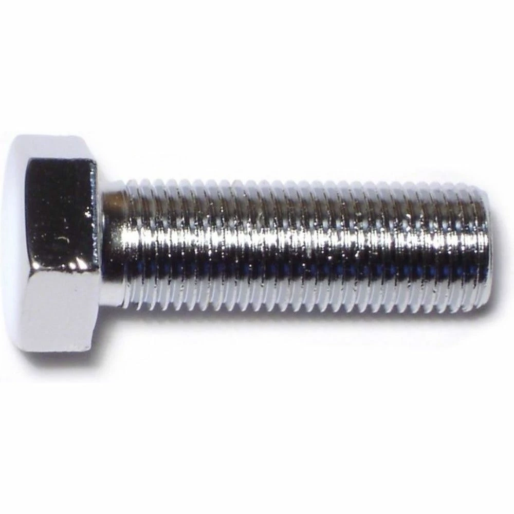 Midwest Fastener 1/2"-20 x 1-1/2" Chrome Plated Grade 5 Fine Thread Hex Cap Screws - 87203 - Bolts