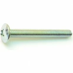 Midwest Fastener 6mm-1.0 x 50mm Zinc Plated Class 4.8 Coarse Thread Phillips Truss Head Machine Screws - 88640 - Bolts