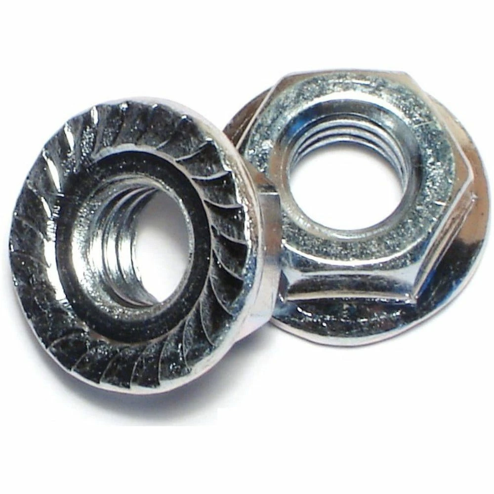 Midwest Fastener 5/16"-18 Zinc Plated Case Hardened Coarse Thread Hex Flange Nuts - 82302 - Bolts