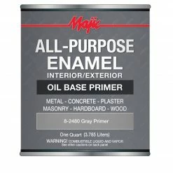 Majic All-Purpose Oil Base Enamel Gray Primer Quart - 8-2480-2 - Exterior Paint