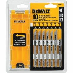 DeWalt 10 Piece T-Shank Jig Saw Blade Set with Case DW3741C - Replacement Parts & Accessories