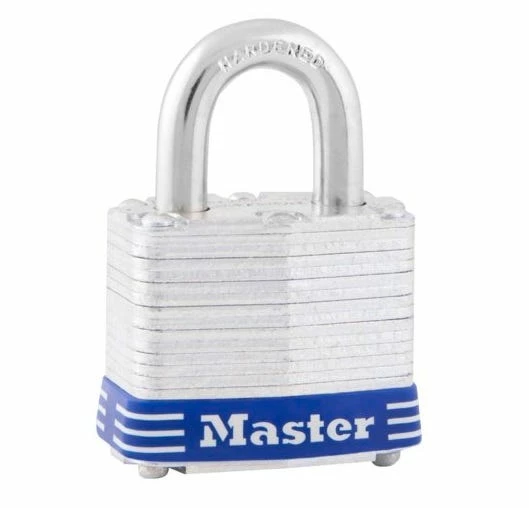 Master Lock 1-9/16 Inch - 40mm - Wide Laminated Steel Pin Tumbler Padlock - 3D - Padlocks