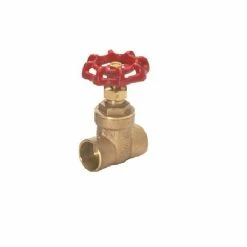 JMF Company 1/2 C x 1/2 C Gate Valve Lead Free - LF8086908089802 - Hardware