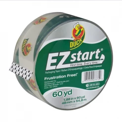Duck Tape EZ Start Packaging Tape-Clear 1.88 Inch x 60 yd - 299002 - Adhesives & Tape
