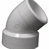 Lasco Fittings 3 Inch PVC 45 Degree Street Elbow DWV FPV - D320030BC - PVC Fittings